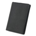 Slim Genuine Leather Credit Card Holder Bifold Wallet for Men and Women Black